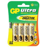 Baterie GP 1,5V AA Ultra alkalická - 4 ks