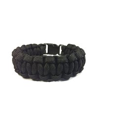 Náramek PARACORD ČERNÝ průměr 19mm - vel.m